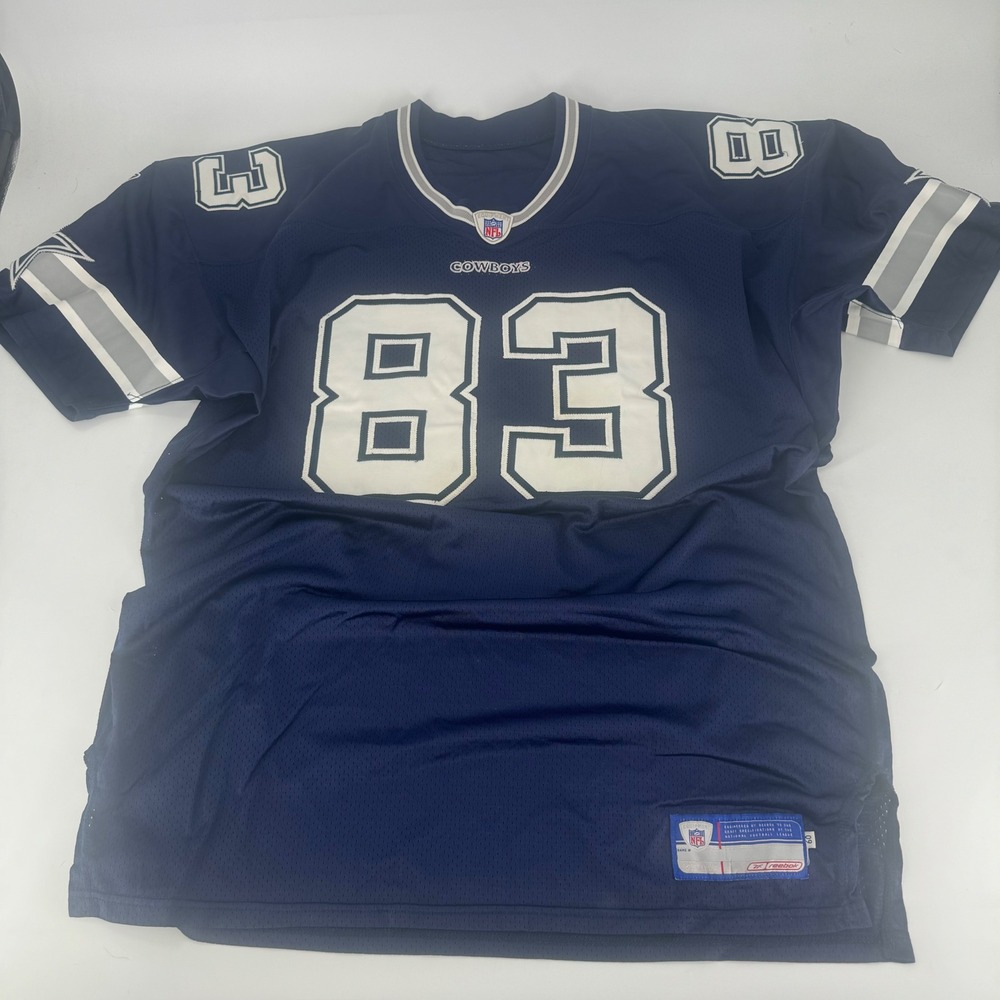 Reebok NFL Dallas Cowboys Terry Glenn 83 Jersey Mens 60 Navy Blue Stitched